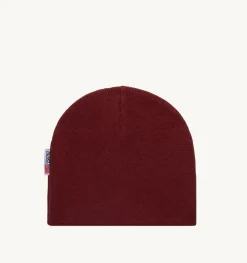 Cappello Beanie Jacquard Logo Rosso