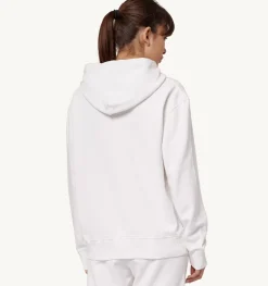 Felpa Con Cappuccio Iconic Logo Bianco