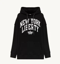 Felpa Con Cappuccio Liberty Photo Nero