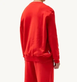 Felpa Girocollo Iconic Flock Rosso
