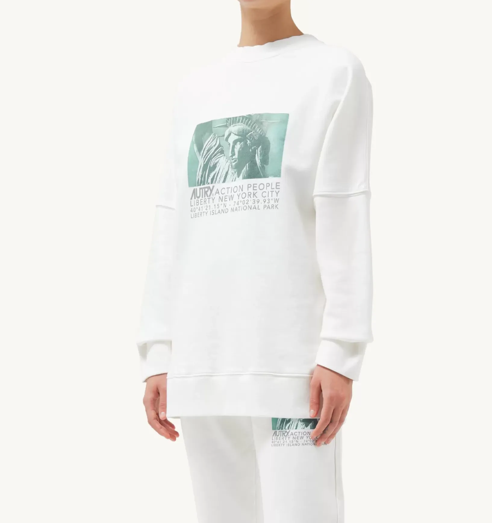 Felpa Liberty Photo Bianco