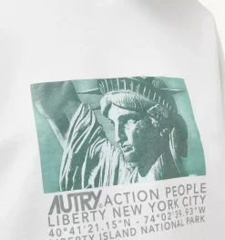 Felpa Liberty Photo Bianco