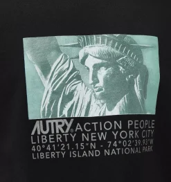 Felpa Liberty Photo Logo Nero