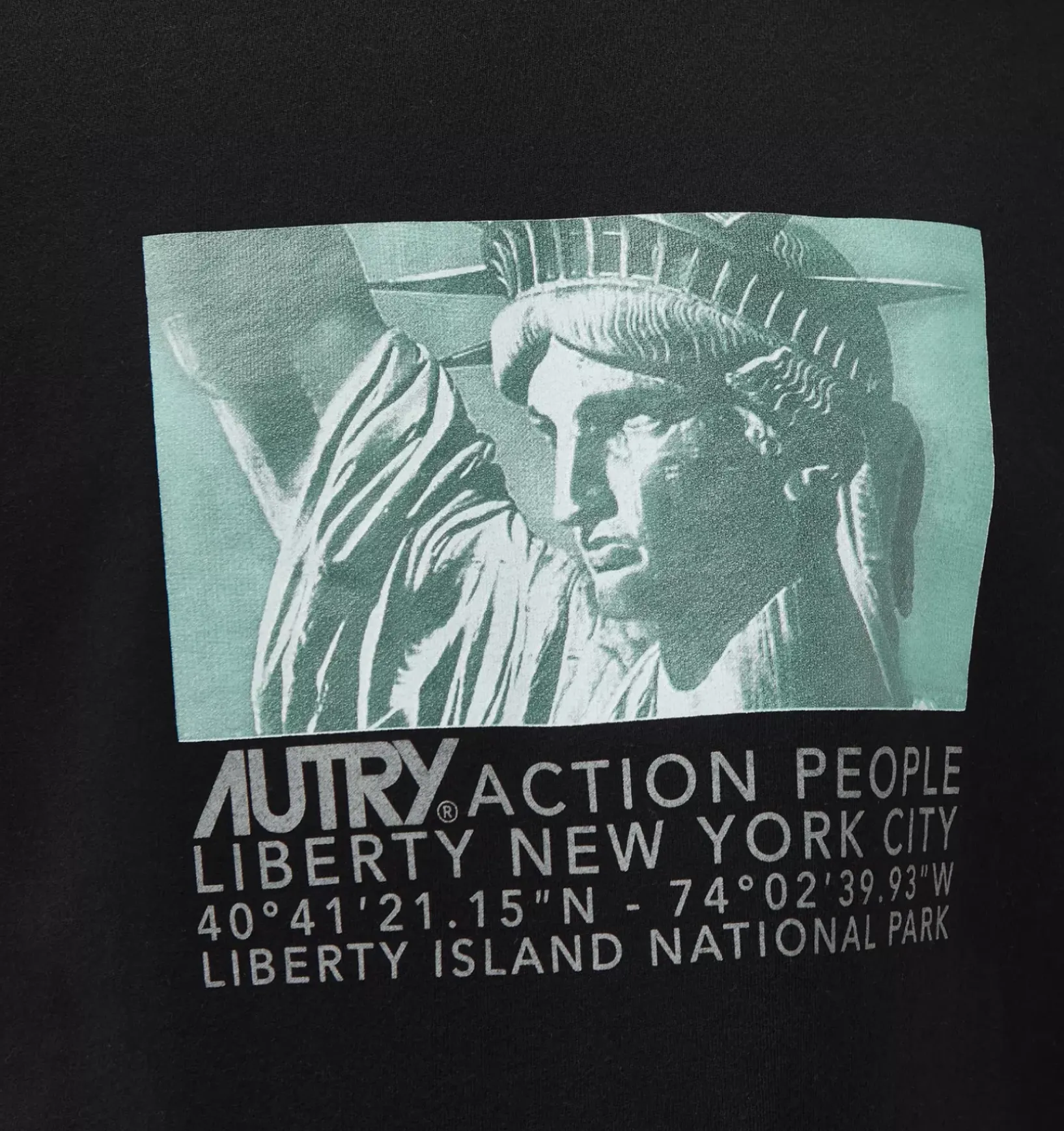 Felpa Liberty Photo Logo Nero