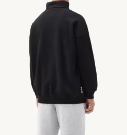 Felpa Mezza Zip Liberty Photo Nero