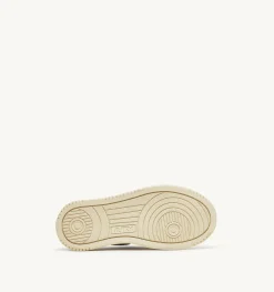 Medalist Low Sneakers In Pelle Bianca E Turquoise Per Bambini