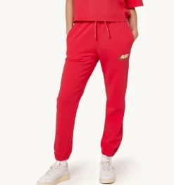 Pantaloni Aerobic Logo Fucsia