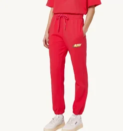 Pantaloni Aerobic Logo Fucsia