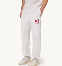 Pantaloni Iconic Logo Bianco