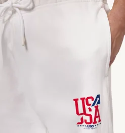 Pantaloni Iconic Logo Bianco