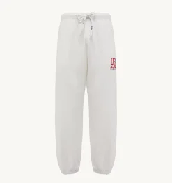 Pantaloni Iconic Logo Bianco