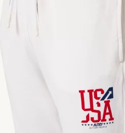 Pantaloni Iconic Logo Bianco