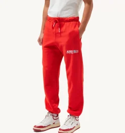 Pantaloni Iconic Logo Rosso