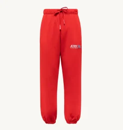 Pantaloni Iconic Logo Rosso