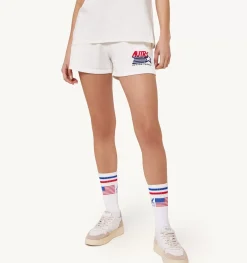 Shorts Iconic Logo Bianco