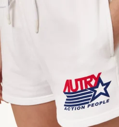 Shorts Iconic Logo Bianco