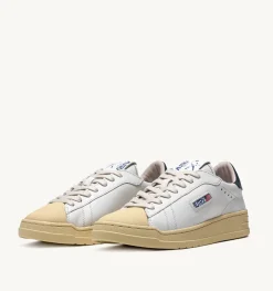 Sneakers Bob Lutz Low In Pelle Bianca E Blu