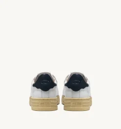 Sneakers Bob Lutz Low In Pelle Bianca E Blu