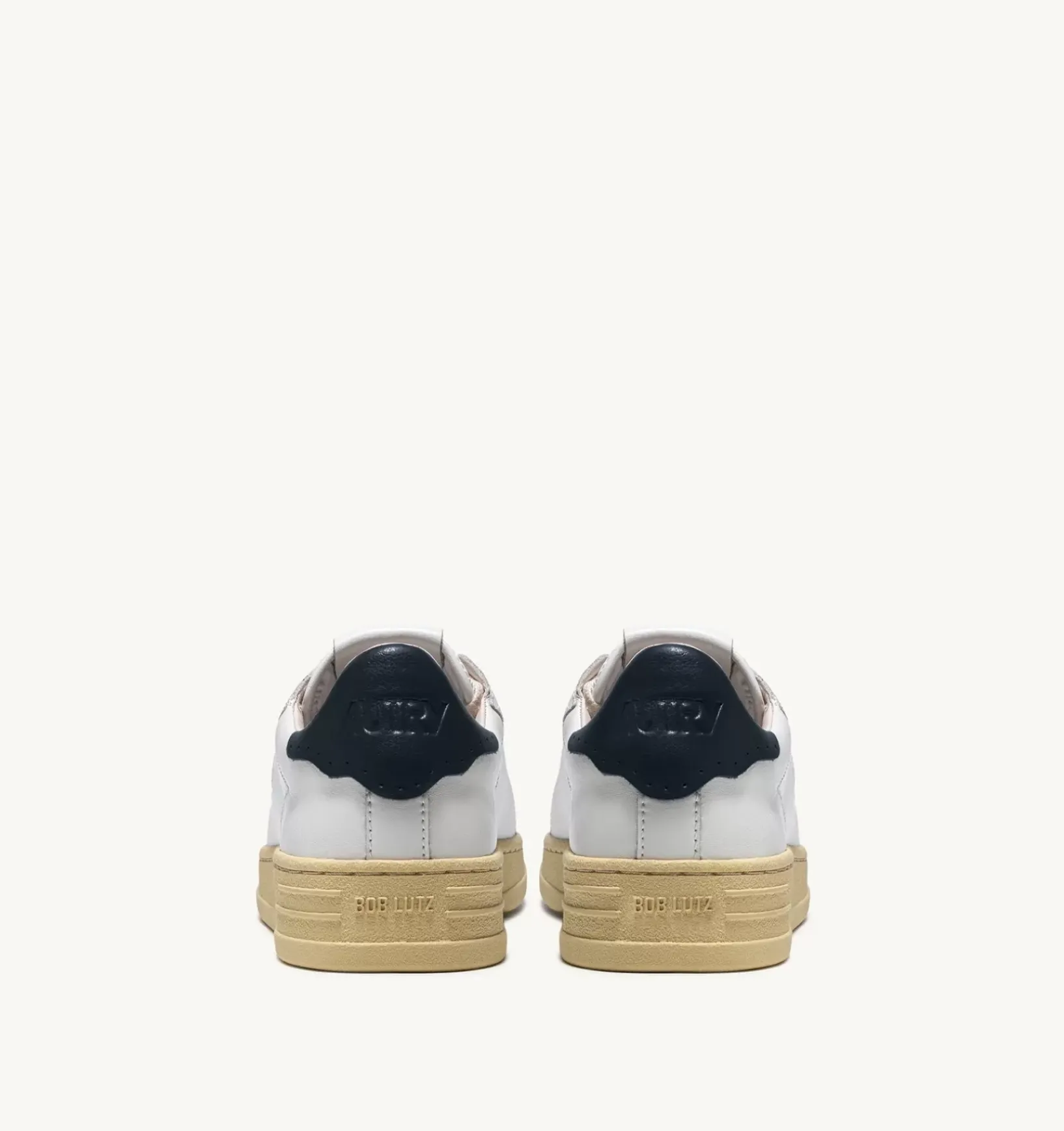 Sneakers Bob Lutz Low In Pelle Bianca E Blu