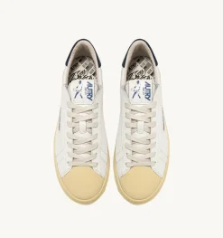 Sneakers Bob Lutz Low In Pelle Bianca E Blu