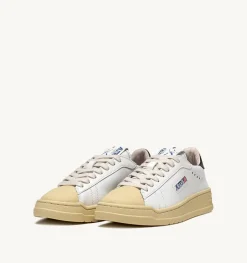 Sneakers Bob Lutz Low In Pelle Bianca E Nera