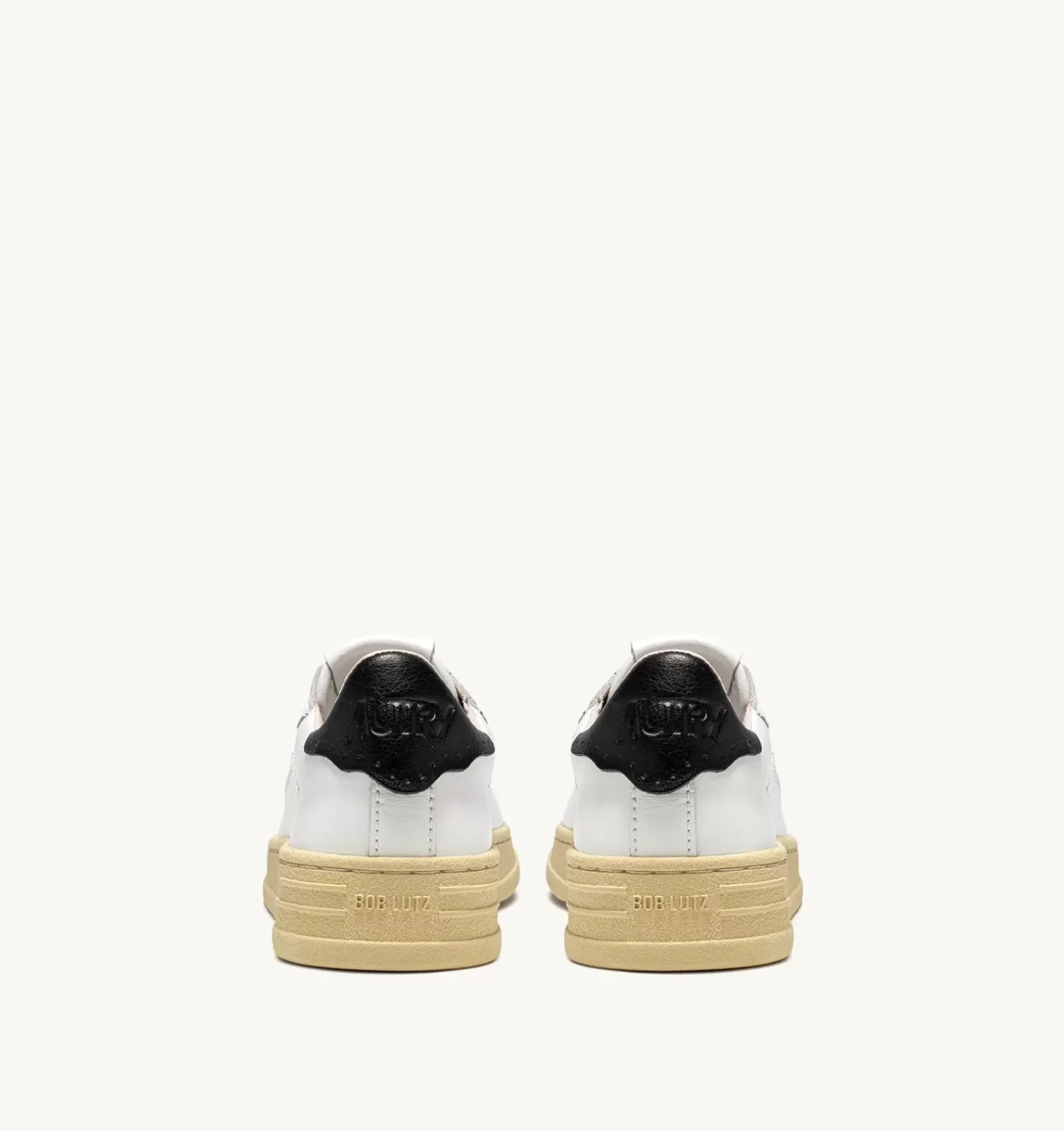 Sneakers Bob Lutz Low In Pelle Bianca E Nera