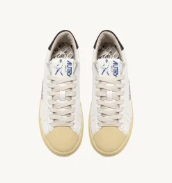 Sneakers Bob Lutz Low In Pelle Bianca E Nera