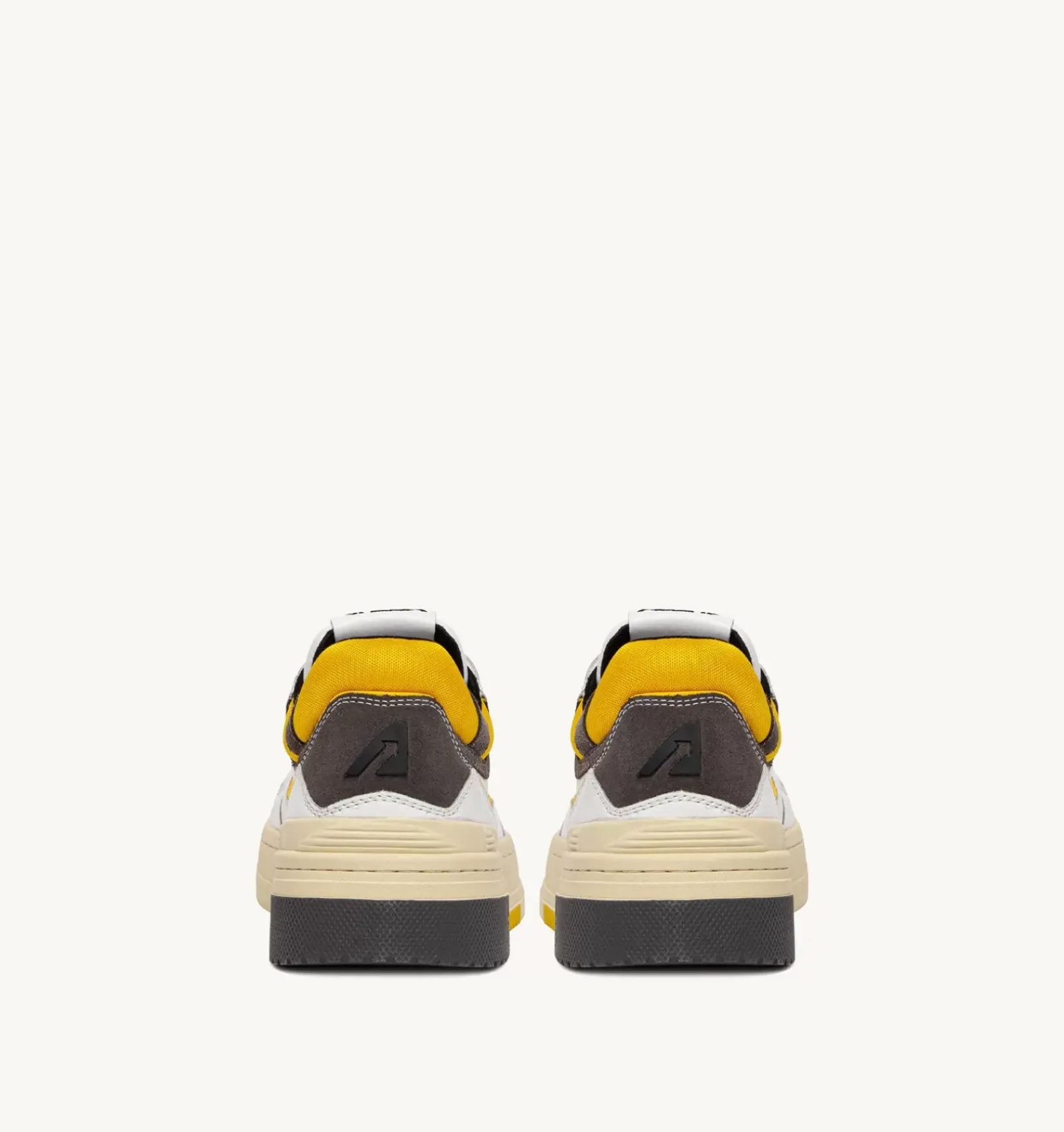 Sneakers Clc In Pelle Bianca E Suede Grigio