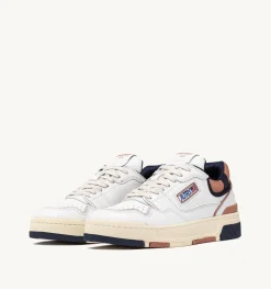 Sneakers Clc In Pelle Colore Bianco E Blu