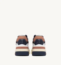 Sneakers Clc In Pelle Colore Bianco E Blu