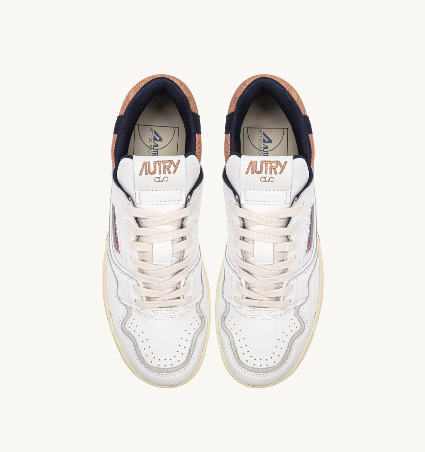 Sneakers Clc In Pelle Colore Bianco E Blu