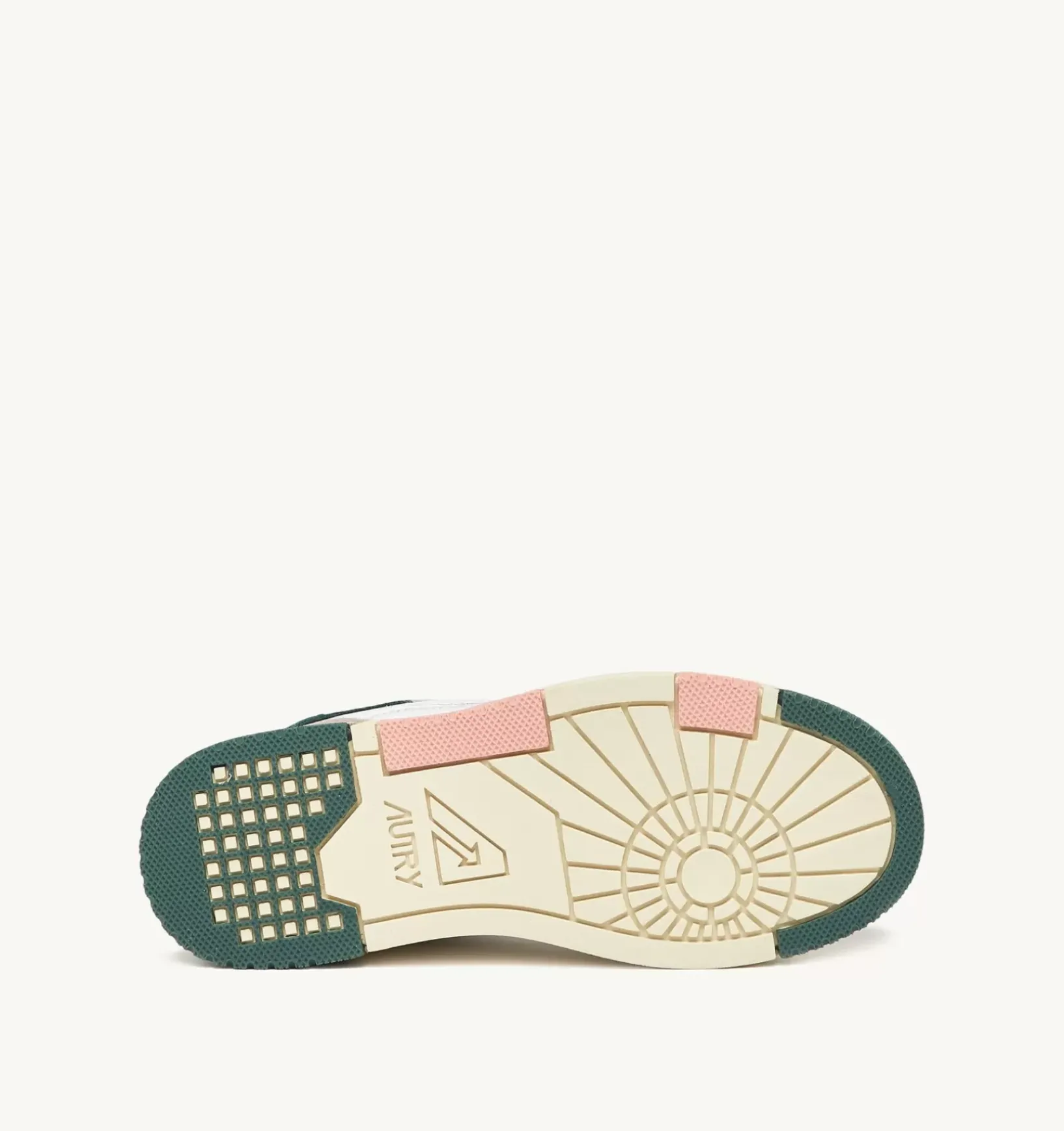 Sneakers Clc In Pelle Colore Bianco Verde E Suede Beige