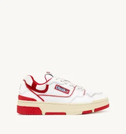 Sneakers Clc In Pelle Colore Bianco E Rosso