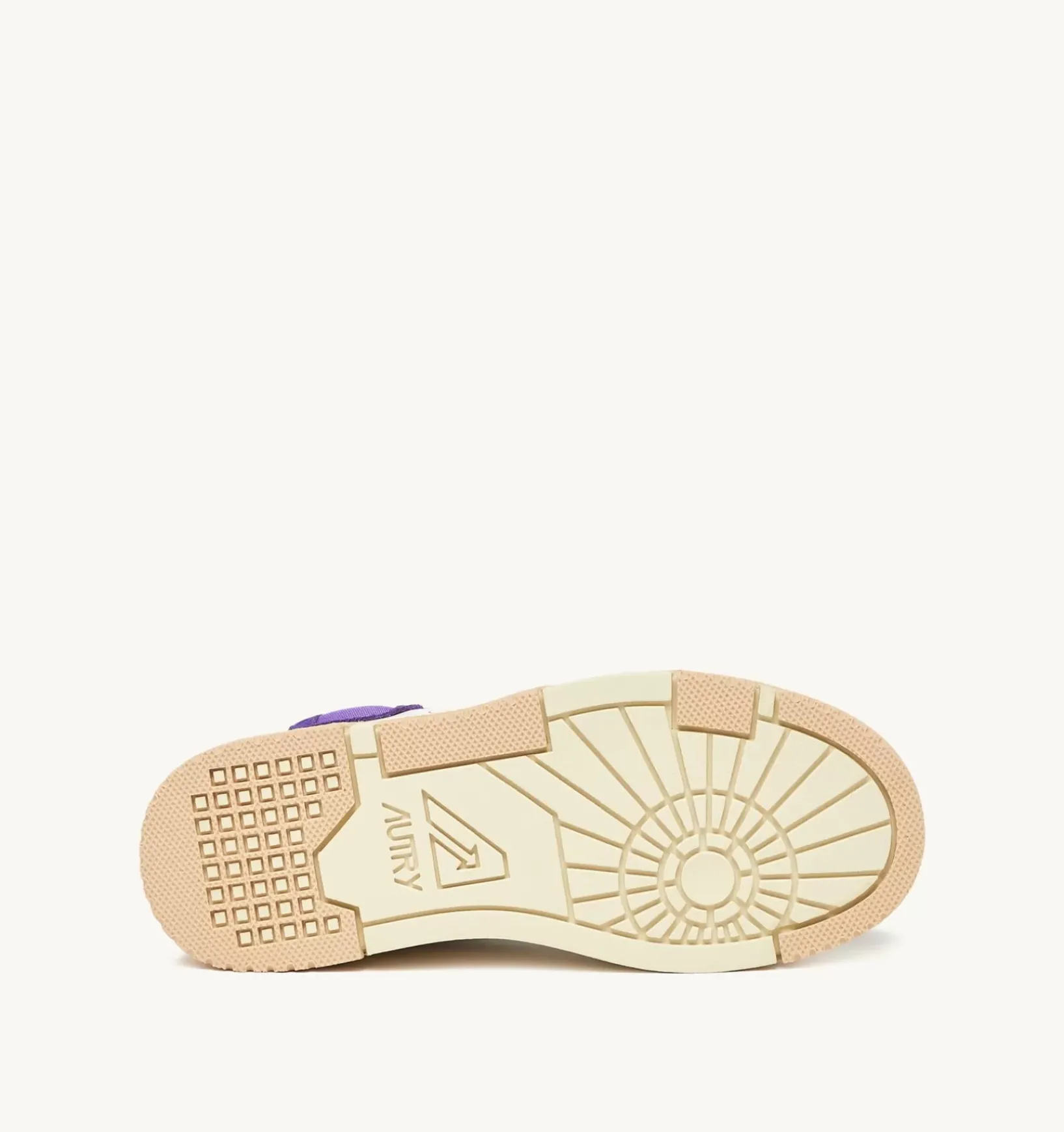 Sneakers Clc In Pelle Colore Bianco Viola E Suede Beige