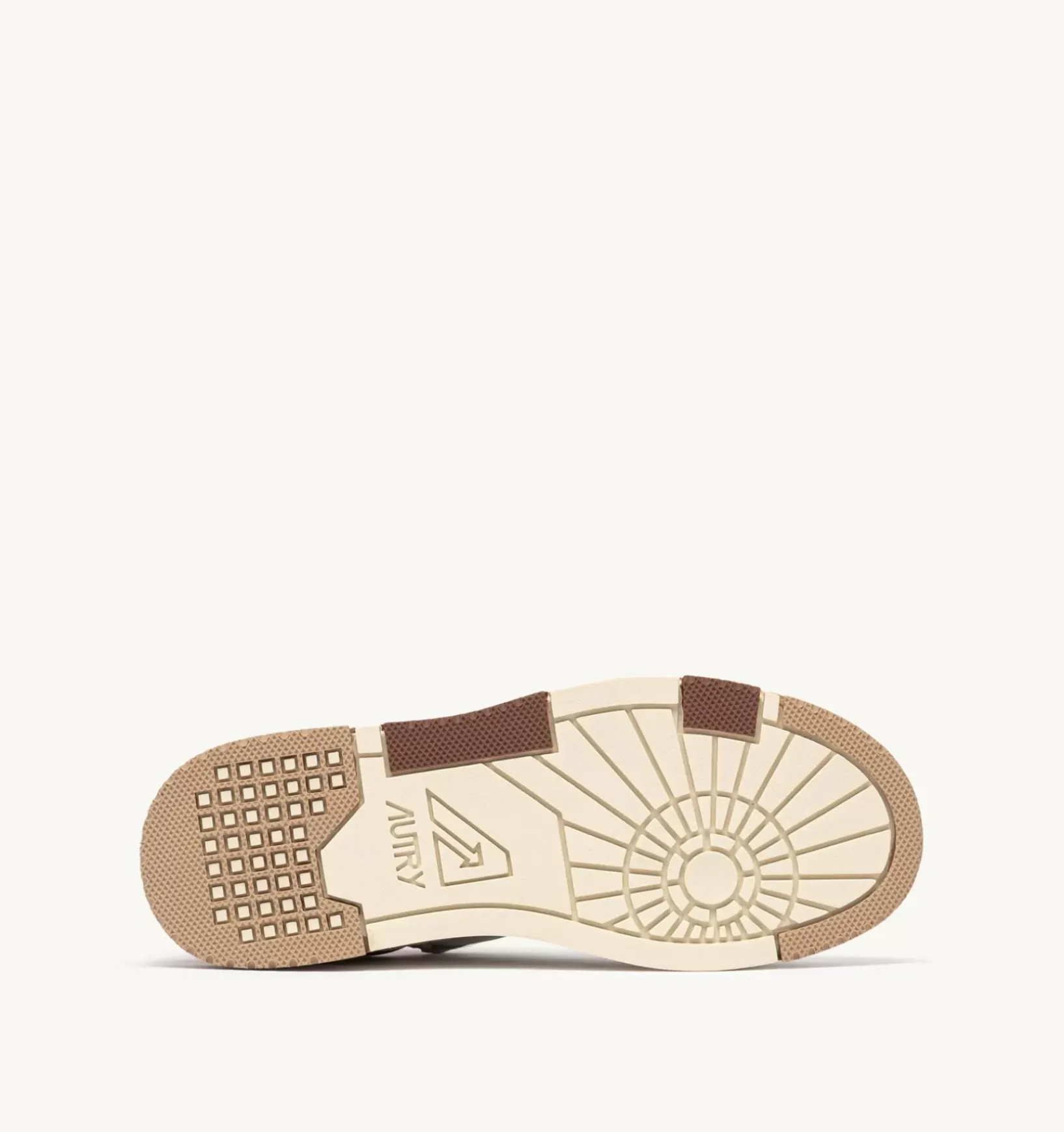 Sneakers Clc In Pelle Colore Bianco Beige E Marrone