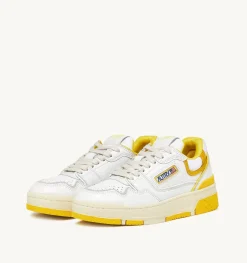 Sneakers Clc In Pelle Colore Bianco E Giallo