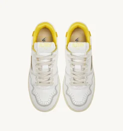Sneakers Clc In Pelle Colore Bianco E Giallo
