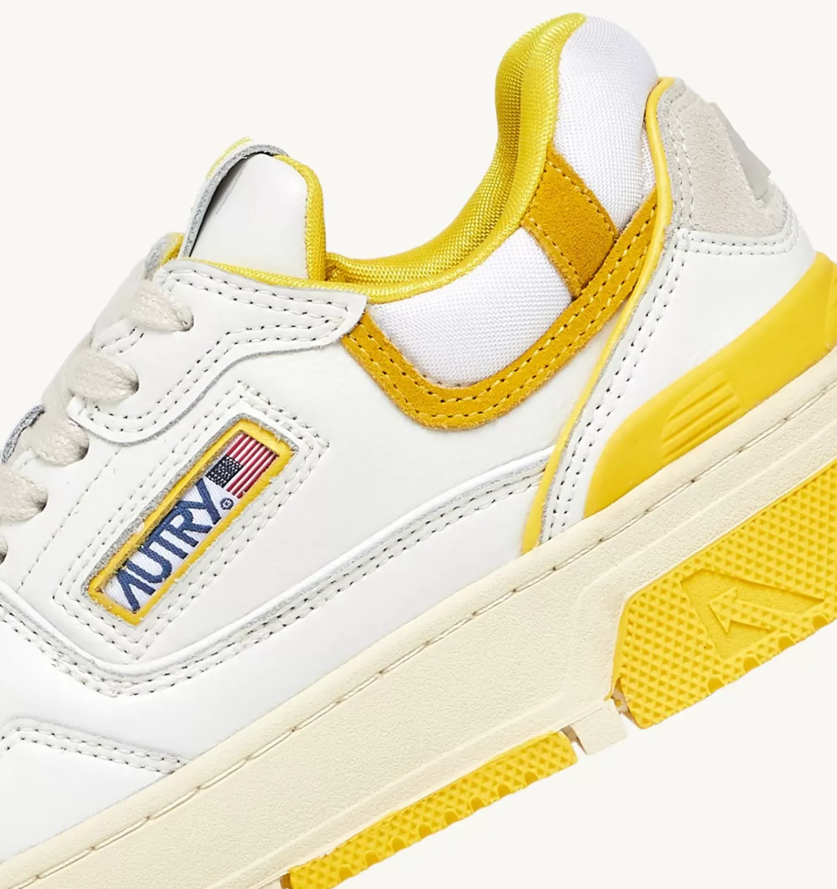 Sneakers Clc In Pelle Colore Bianco E Giallo