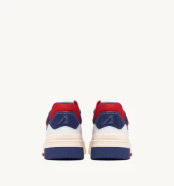 Sneakers Clc In Pelle Colore Bianco Rosso E Blu