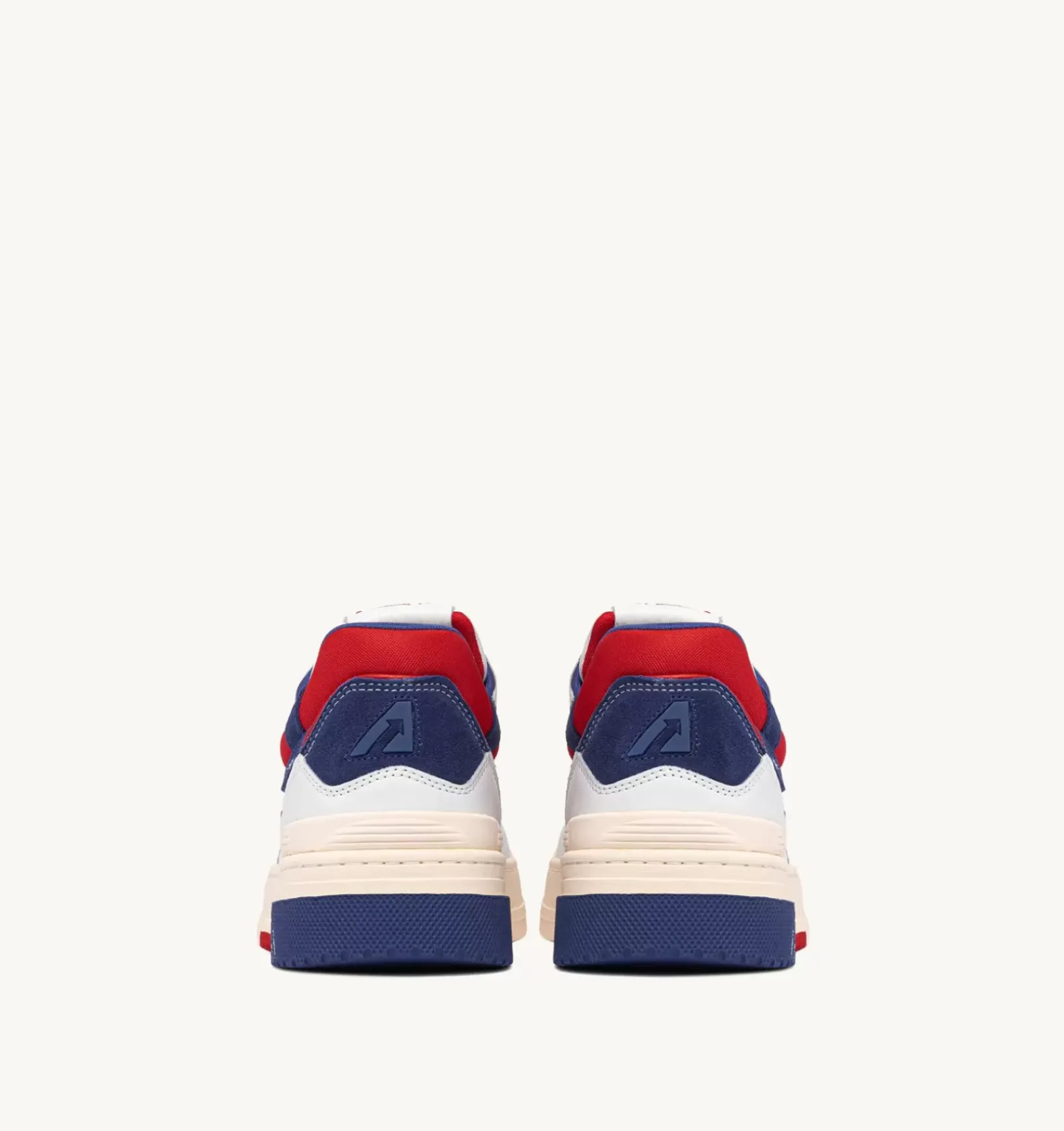Sneakers Clc In Pelle Colore Bianco Rosso E Blu