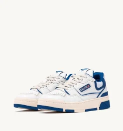 Sneakers Clc In Pelle Colore Bianco E Blu