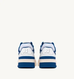 Sneakers Clc In Pelle Colore Bianco E Blu