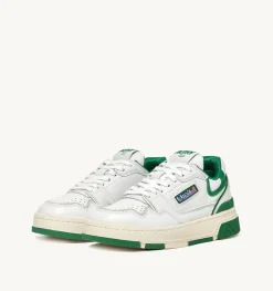 Sneakers Clc In Pelle Colore Bianco E Suede Verde