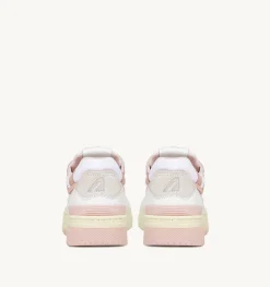 Sneakers Clc In Pelle Colore Bianco E Rosa
