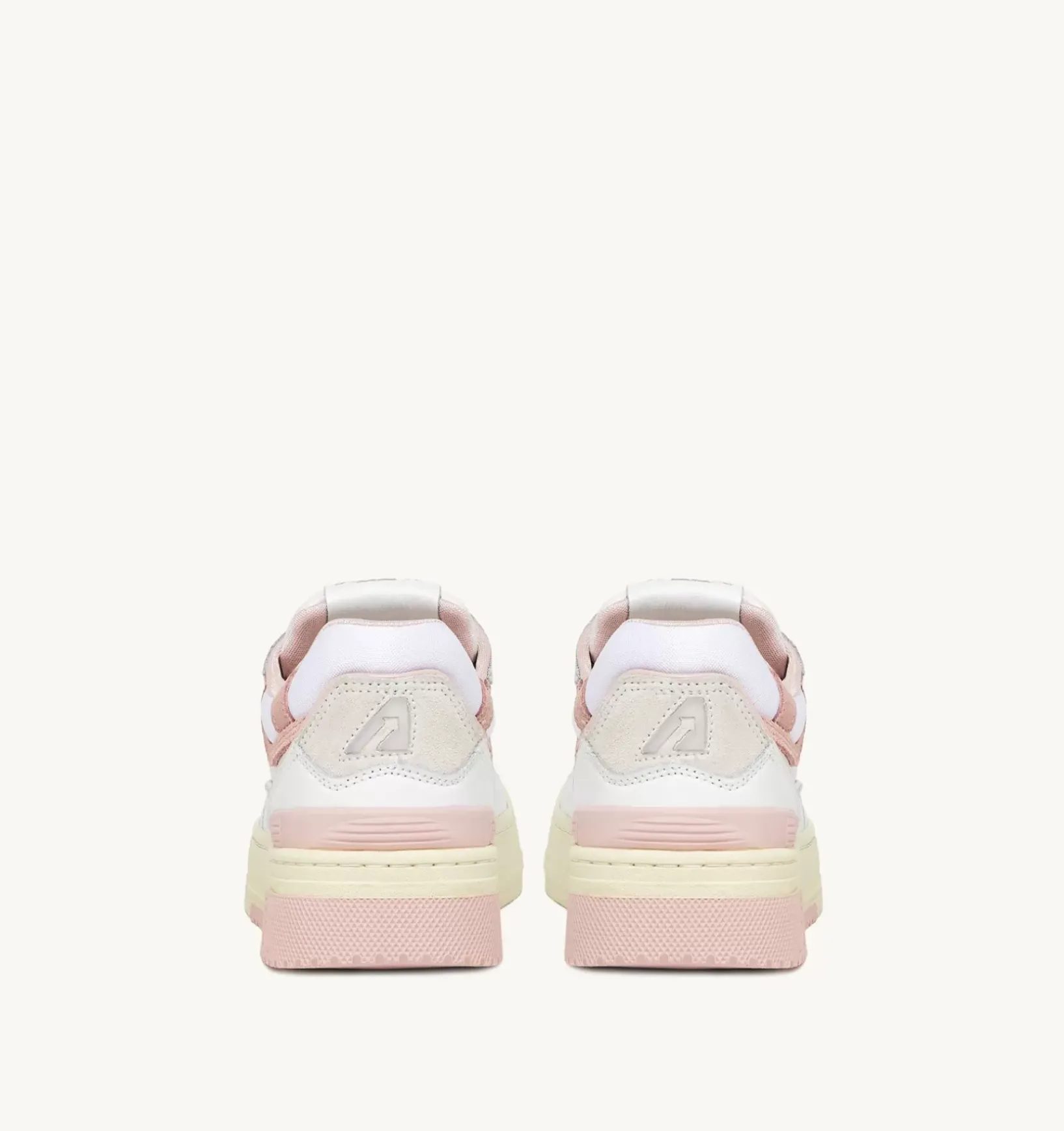 Sneakers Clc In Pelle Colore Bianco E Rosa