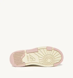 Sneakers Clc In Pelle Colore Bianco E Rosa