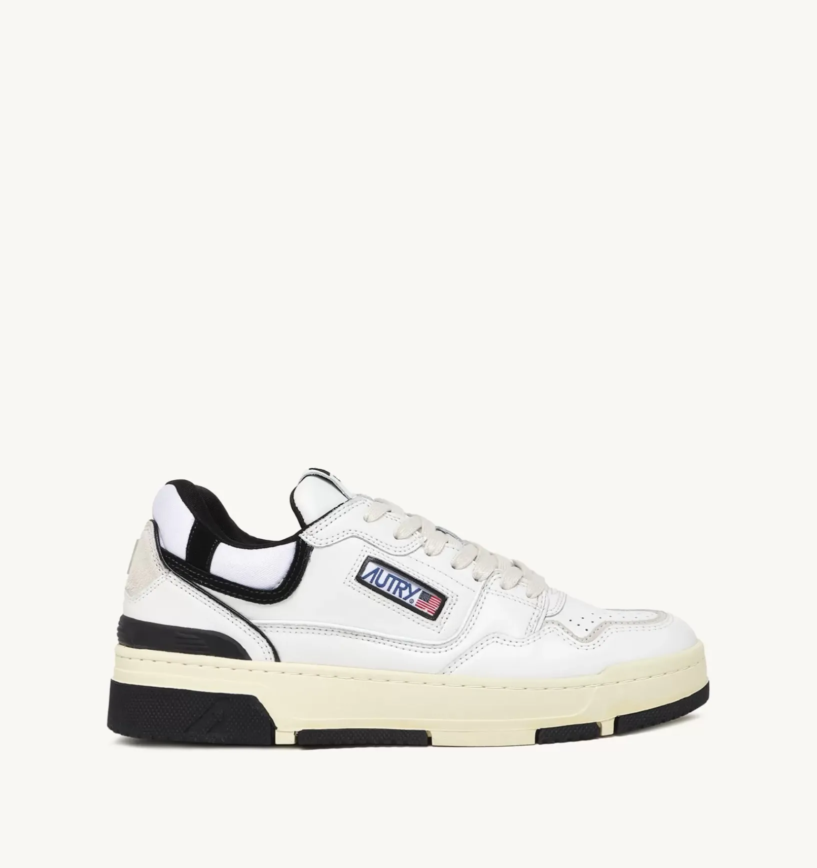 Sneakers Clc In Pelle Colore Bianco E Nero
