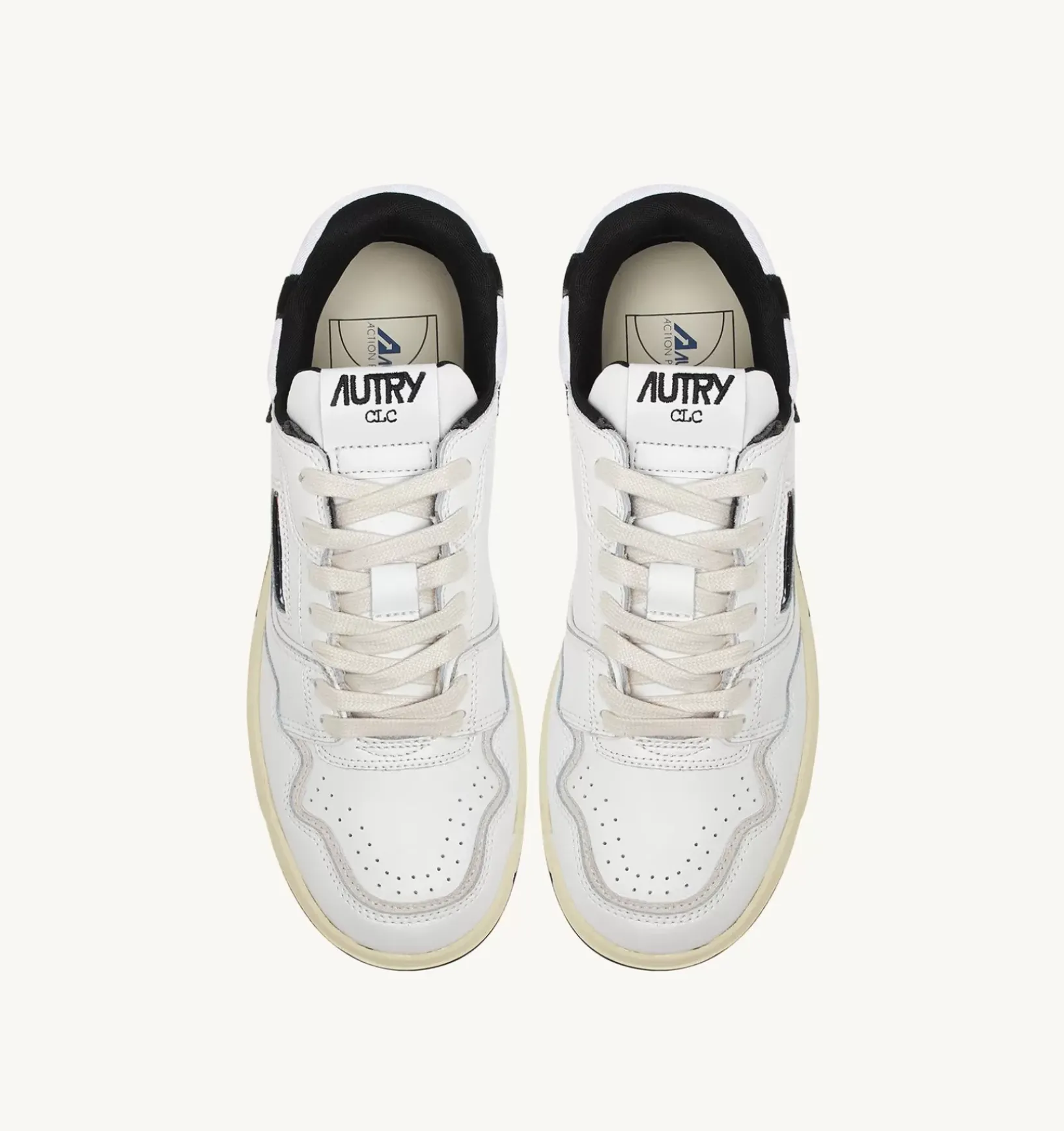 Sneakers Clc In Pelle Colore Bianco E Nero
