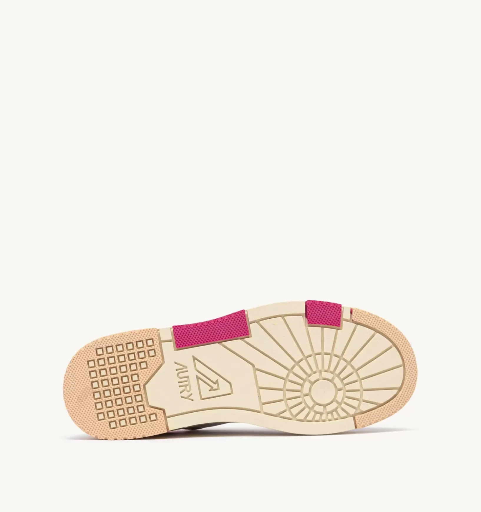 Sneakers Clc In Pelle E Suede Colore Bianco Beige E Fuxia