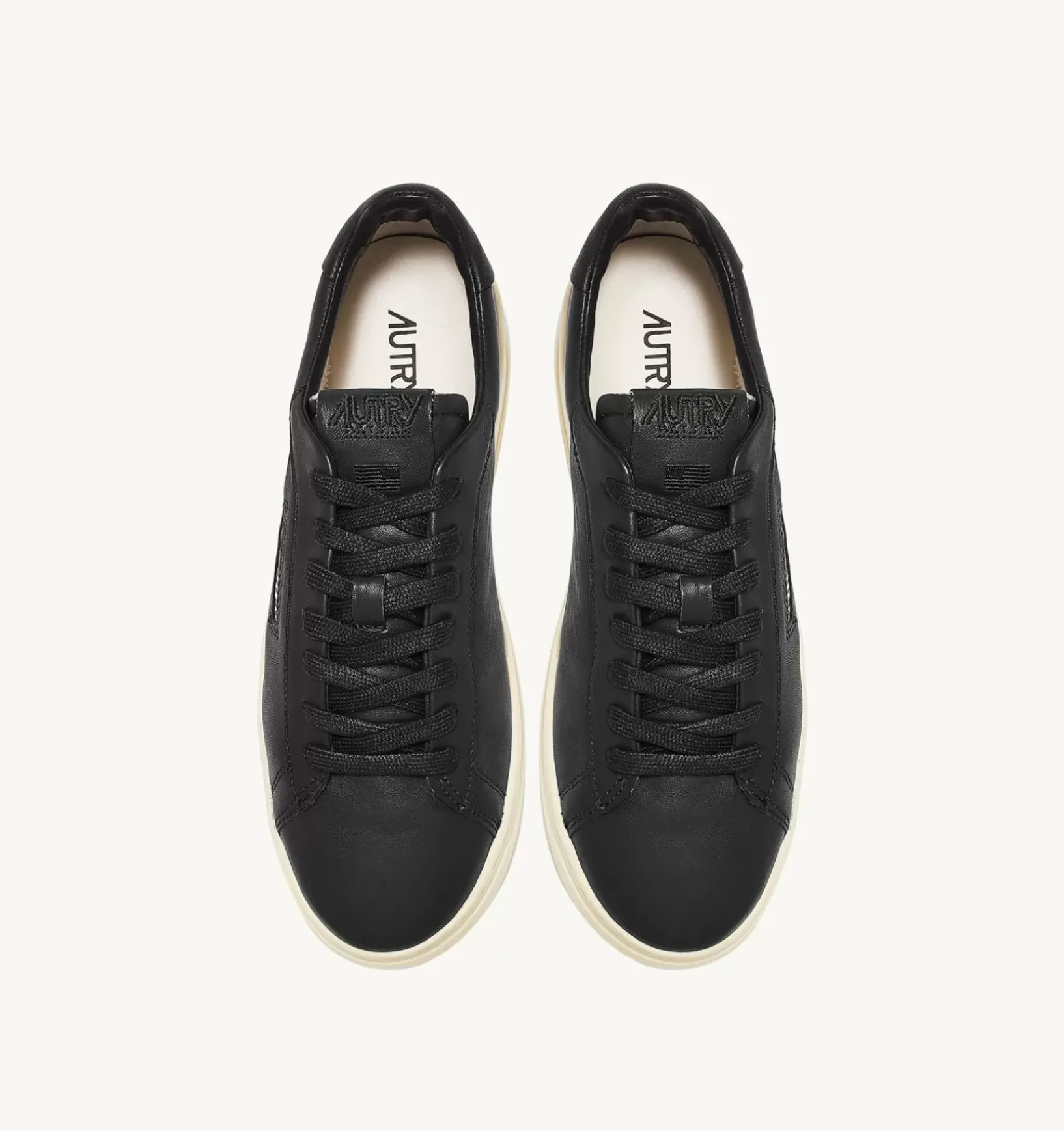 Sneakers Dallas Low In Morbida Pelle Nera Di Capra